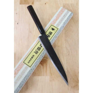TAKEDA, forge artisanale de Bitchū, Sujihiki Yanagiba, acier Hitachi Aogami Super (210 mm)
