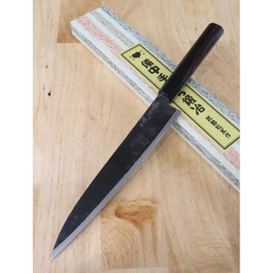 武田刃物TAKEDA　備中手打ち鍛冶　筋引・両刃柳　日立青紙スーパー鋼（210mm）