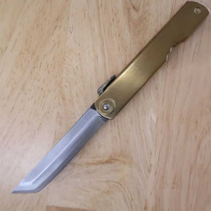 永尾かね駒製作所KANEKOMA 肥後守【剣型】 白鋼 真鍮柄 (73mm)