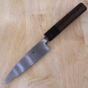 MIURA Aogami nº 2 acabado negro cuchillo kaizuki mango octogonal de palisandro (120 mm)