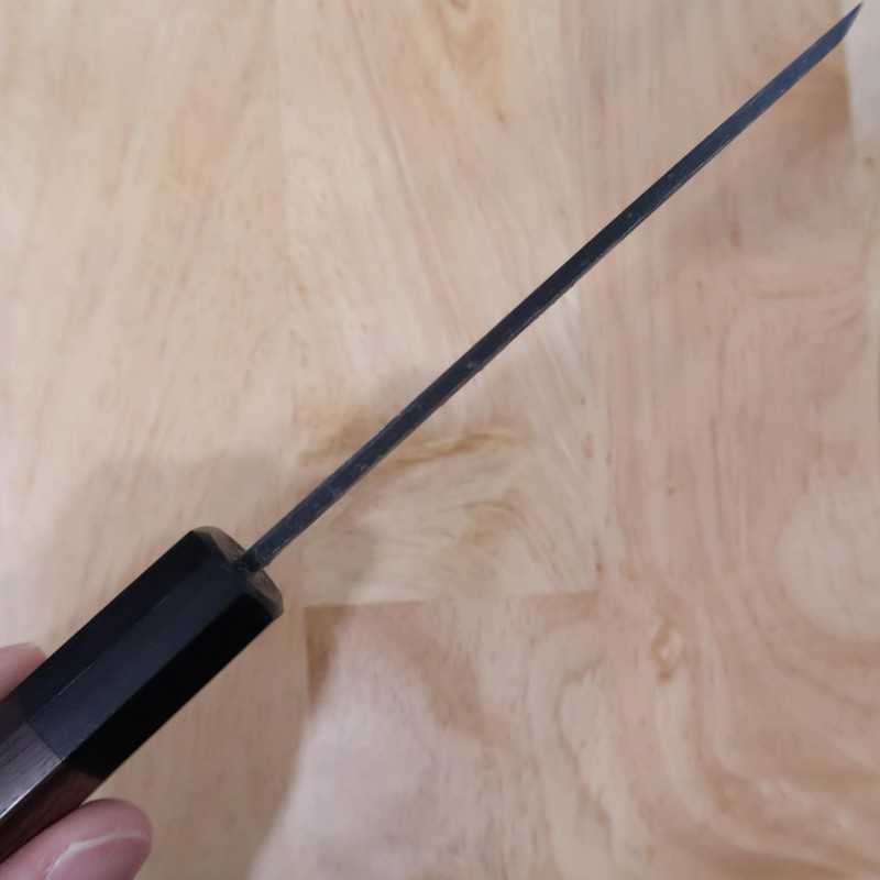 MIURA Aogami nº 2 acabado negro cuchillo kaizuki mango octogonal de palisandro (120 mm)