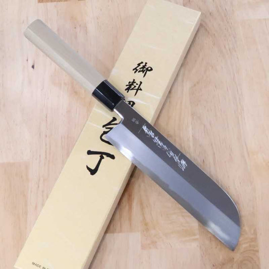 郷右馬允義弘YOSHIHIRO 青霞 青紙二号 鎌薄刃 朴八角柄 （210ｍｍ）
