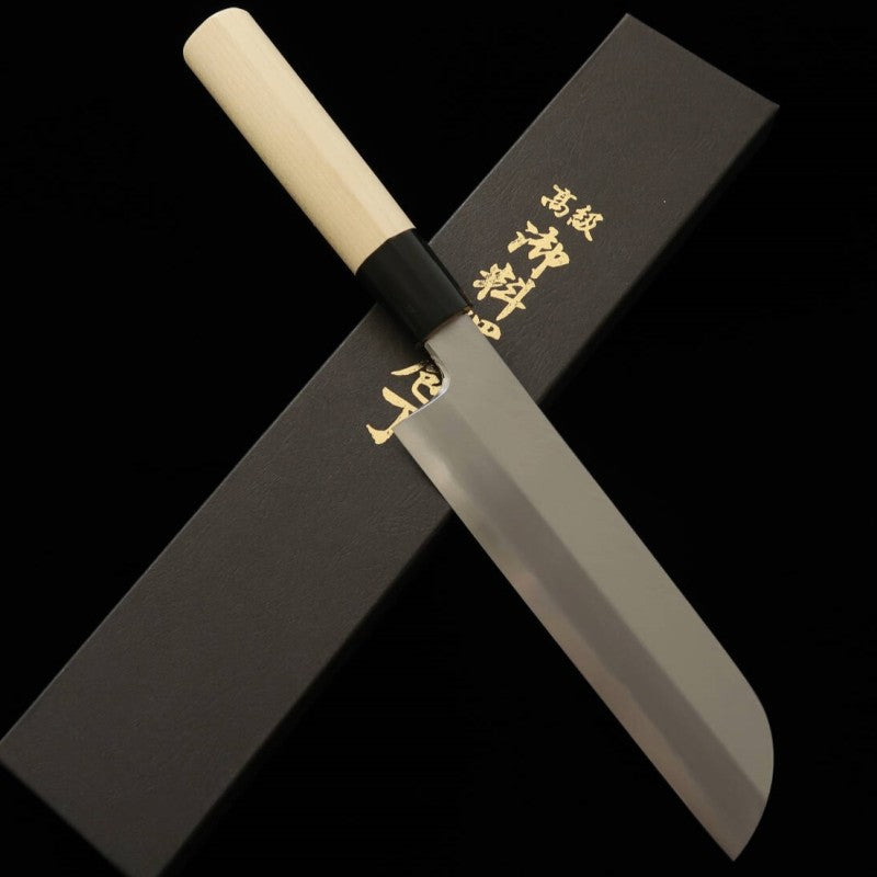 Miura MIURA Faca fina Kama-gata Shirogami Nº 2 Acabamento Kasumi Superior (180-210mm)