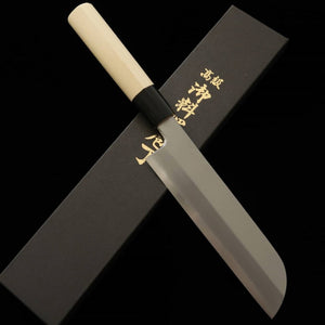 Miura MIURA Faca fina Kama-gata Shirogami Nº 2 Acabamento Kasumi Superior (180-210mm)