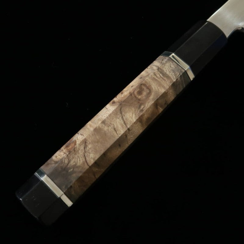 MIURA, Obidama, Yanagiba, VG10, Finition miroir, Manche bois stabilisé (300 mm)