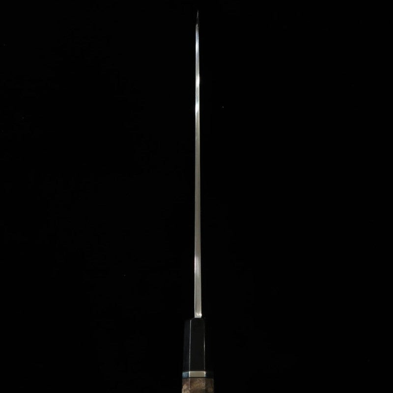 MIURA, Obidama, Yanagiba, VG10, Finition miroir, Manche bois stabilisé (300 mm)