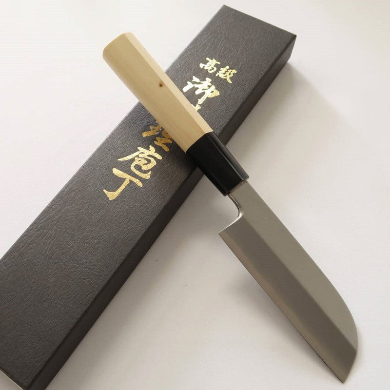 Mini usuba MIURA Shirogami nº 2 acabamento fosco cabo octogonal Magnolia (105mm)