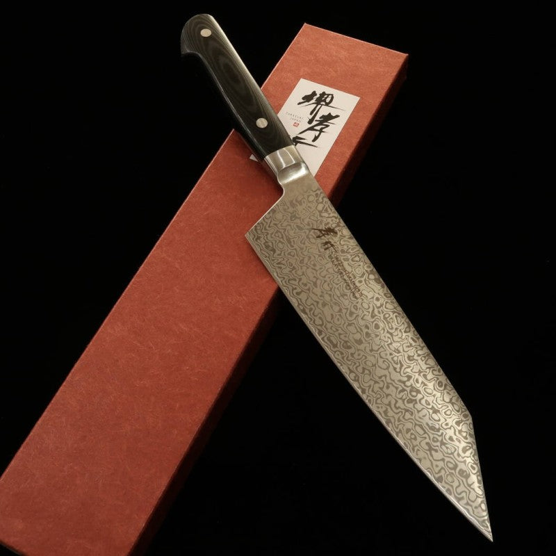 Sakai Takayuki Kengata Gyuto Coreless Damascus Micarta Handle (190mm) 