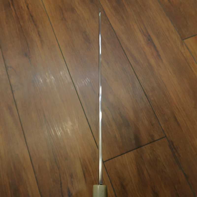 Miura Hae MIURA Obidama Acero Gingami No.3 Yanagiba kiritsuke con acabado espejo Mango octogonal de cuerno de búfalo blanco Para zurdos (270/300/330 mm)