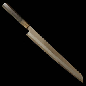 zzz  酔心 SUISIN 富樫憲治作 剣型柳刃 青紙一号 本霞 黒檀柄 (300mm)