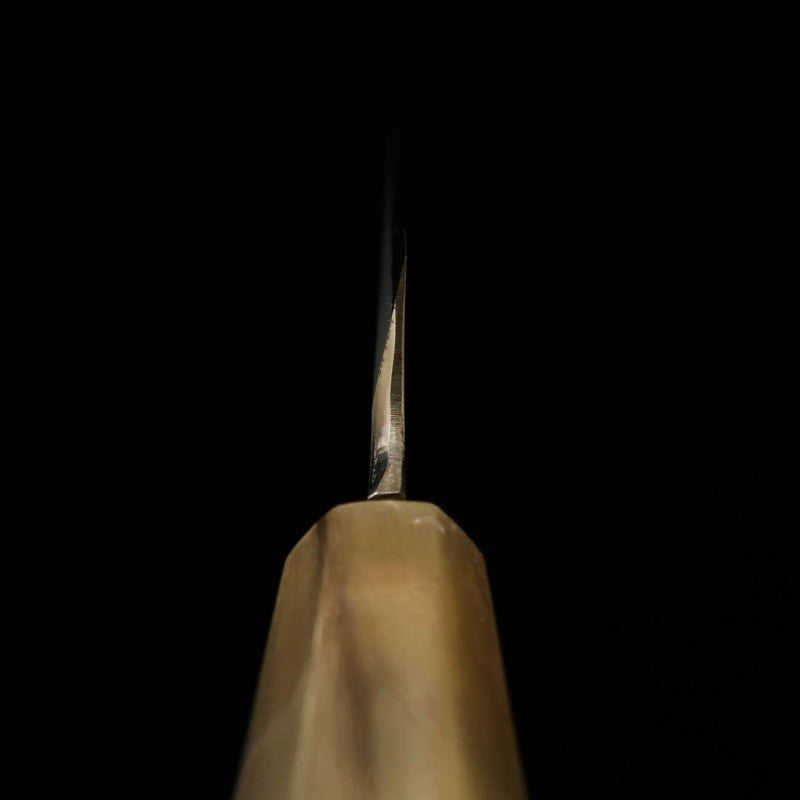 zzz  酔心 SUISIN 富樫憲治作 剣型柳刃 青紙一号 本霞 黒檀柄 (300mm)