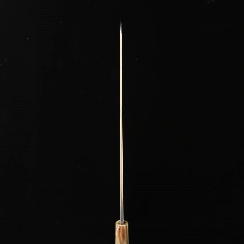 zzz  酔心 SUISIN 富樫憲治作 剣型柳刃 青紙一号 本霞 黒檀柄 (300mm)