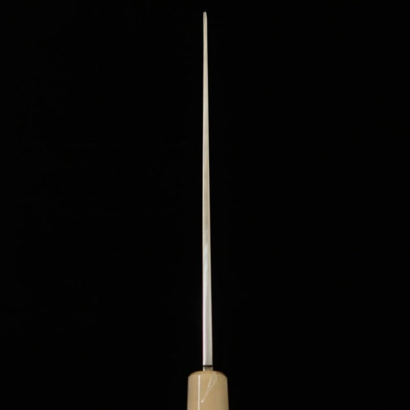 Suisin SUISIN, œuvre de Kenji Togashi, couteau yanagiba à trempe intégrale, forme ken, acier Shirogami n°2, manche en bois de serpentin (300 mm)