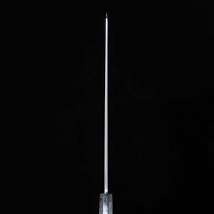 zzz 酔心 SUISIN 富樫憲治作 白紙二号 水本焼 剣型柳刃 平鏡面仕上げ 黒檀銀線八角柄 (300mm)