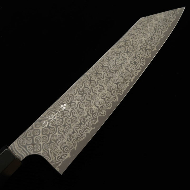 Forja de cuchillos Nitō NIGARA Anmon Kiritsuke Gyuto SG2 mango octogonal de teca (210/240 mm)