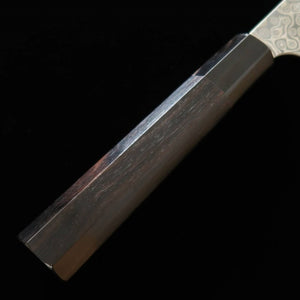 Forja de cuchillos Nitō NIGARA Anmon Kiritsuke Gyuto SG2 mango octogonal de ébano (210-270 mm)