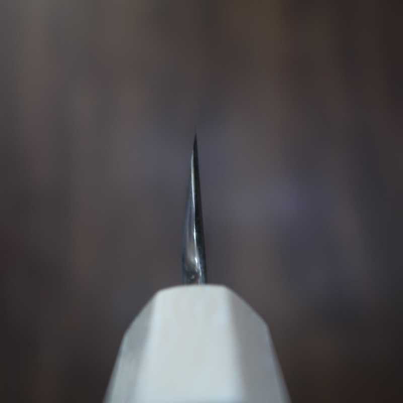 SUISIN Suisin obra de Kenji Togashi, Hakutō Nagare, Shirogami nº 1, kiritsuke con funda lacada, mango de ébano con doble virola blanca (270 mm)