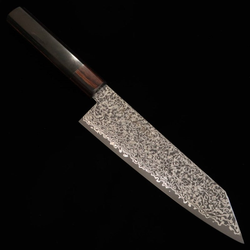 TOSHITAKA kiritsuke ZDP damasco - Black - mango de laminado negro (180 mm)