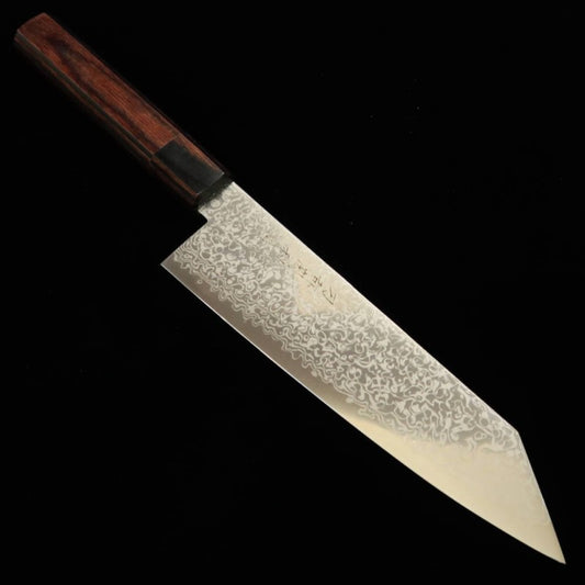 TOSHITAKA Kiritsuke ZDP Damascus -Shot- Black Plywood Handle (180mm)