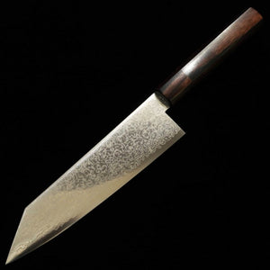 TOSHITAKA, Kiritsuke, ZDP189 Damascus and Shot Finish with Black Pakkawood Handle (180mm)