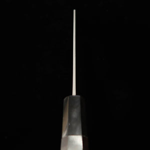 NIGARA forge de couteaux Nikara, Kirituke Nakiri SG2 motif sombre, Damas, manche octogonal en ébène de buffle (180 mm)