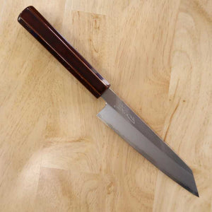 刃道HADO 切付ペティ 銀紙三号 木地呂塗り桜八角柄 （150mm）