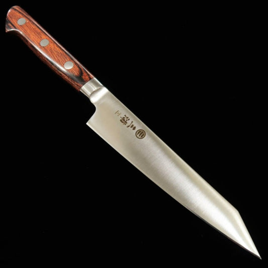 三浦 MIURA 切付ペティ AUS8 マホガニー柄 (145mm)