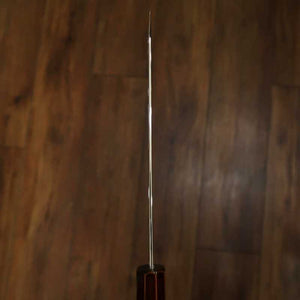 刃道HADO 切付三徳 銀紙三号 木地呂塗り桜八角柄 （180mm）