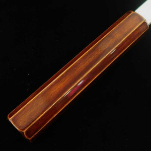 Santoku HADO Ginsan Damascus Kijiro-nuri Sakura Octagonal Handle (180mm)