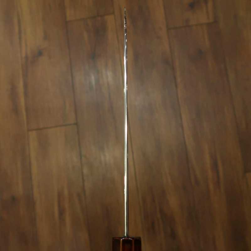 Santoku HADO Ginsan Damascus Kijiro-nuri Sakura Octagonal Handle (180mm)