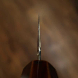 Santoku HADO Ginsan Damascus Kijiro-nuri Sakura Octagonal Handle (180mm)