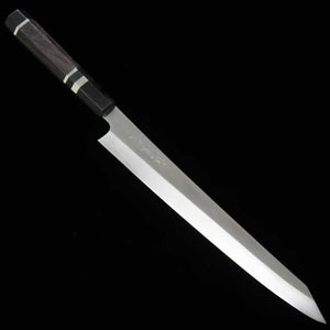田所刃物 TADOKORO HAMONO 真琴作 鏡面 銀紙三号 切付筋引 黒檀銀巻柄 （270mm）