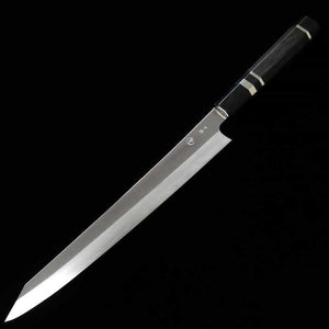 Tadokoro Hamono TADOKORO HAMONO Makoto Mirror Ginpaku Nº3 Sujihiki Kirituke Cabo Ébano com Anel de Prata (270mm)