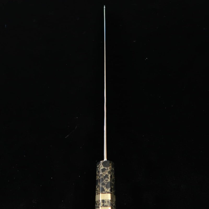Sujihiki TADOKORO Aogami nº2 Acabamento  espelhado com cabo de madeira estabilizada (300mm)