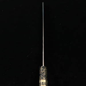 Sujihiki TADOKORO Aogami nº2 Acabamento  espelhado com cabo de madeira estabilizada (300mm)