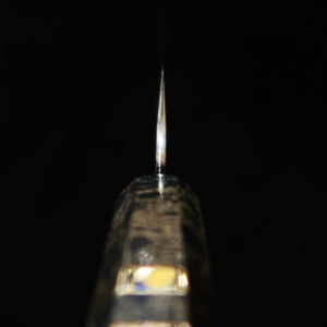 Sujihiki TADOKORO Aogami nº2 Acabamento  espelhado com cabo de madeira estabilizada (300mm)
