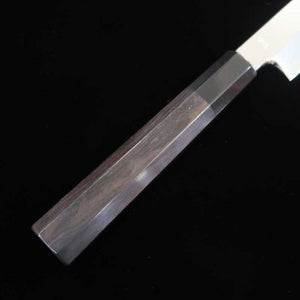 Kiritsuke Yanagiba MIURA OBIDAMA Nakagawa Satoshi, VG10 acero inoxidable, acabado espejo, mango de madera de ebano (270/300mm)