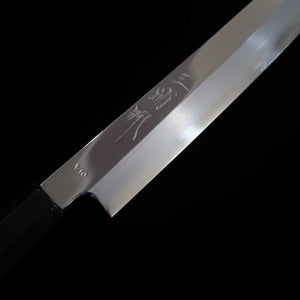 Kiritsuke Yanagiba MIURA OBIDAMA Nakagawa Satoshi, VG10 acero inoxidable, acabado espejo, mango de madera de ebano (270/300mm)
