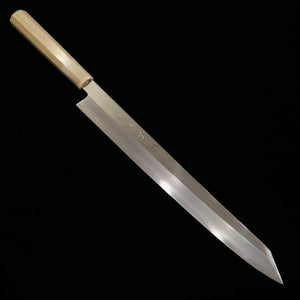 MIURA Obidama Yanagiba Kiritsuke, finition miroir, Gin-san n°3, manche octogonal en magnolia (300 mm)