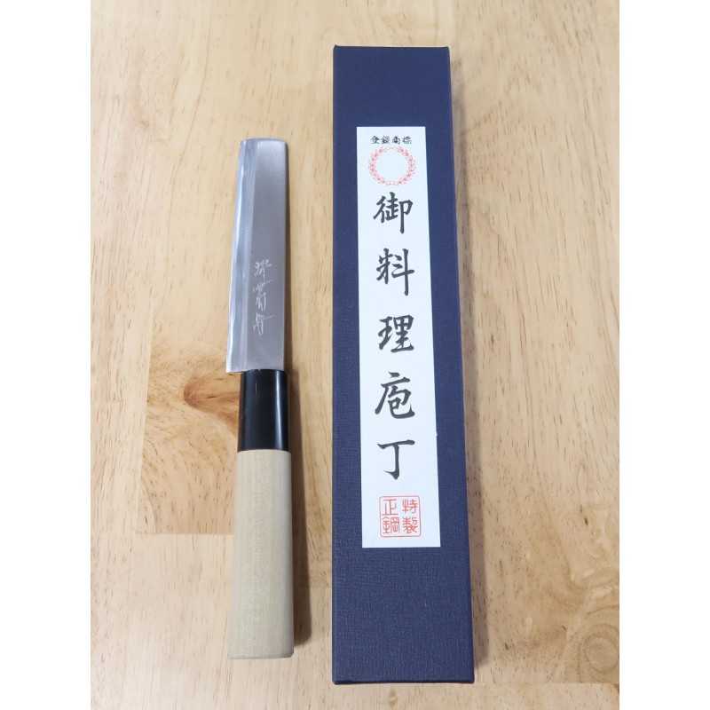 SAKAI KIKUMORI 堺菊守 Gokujou Hakko No. 2 cuchillo para anguila tipo Nagoya para zurdos (110mm)