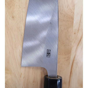 Gouemon-no-jou Yoshihiro 郷右馬允義弘 Aokasumi, deba de acero azul nº2, mango de magnolia octogonal (150–180 mm)