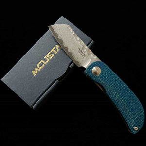 エムカスタMCUSTA Petit VG-10ダマスカス MC-0212D ブルー/ブラック (45mm)