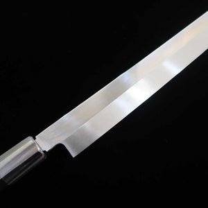 Sakimaru takohiki SUISIN Ikeda Yoshikazu, shirogami forjado a mano, mango octogonal de ébano (300 mm)