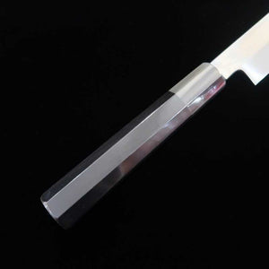 Sakimaru takohiki SUISIN Ikeda Yoshikazu, shirogami forjado a mano, mango octogonal de ébano (300 mm)