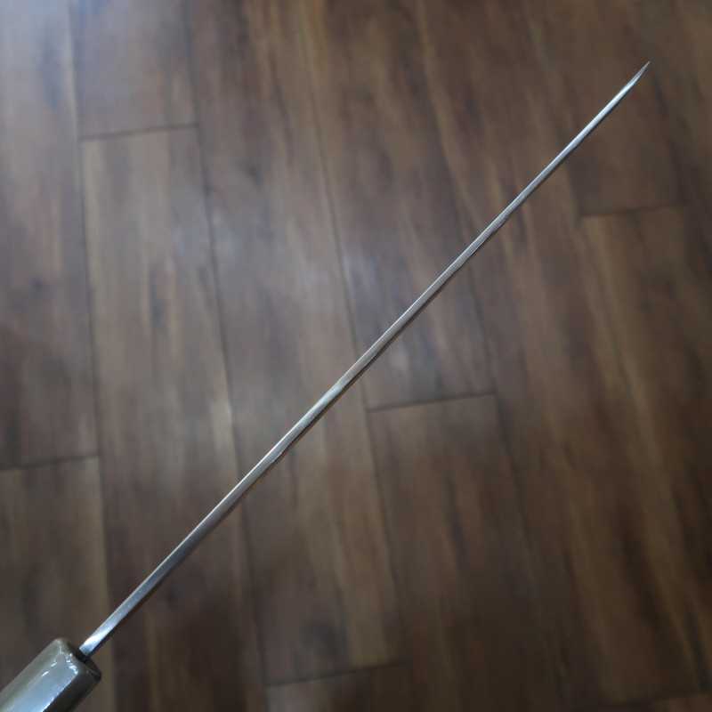 Sakimaru takohiki SUISIN Ikeda Yoshikazu, shirogami forjado a mano, mango octogonal de ébano (300 mm)