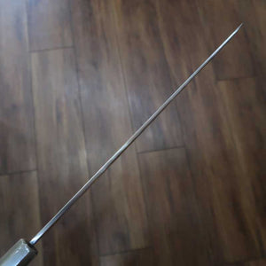 Sakimaru takohiki SUISIN Ikeda Yoshikazu, shirogami forjado a mano, mango octogonal de ébano (300 mm)
