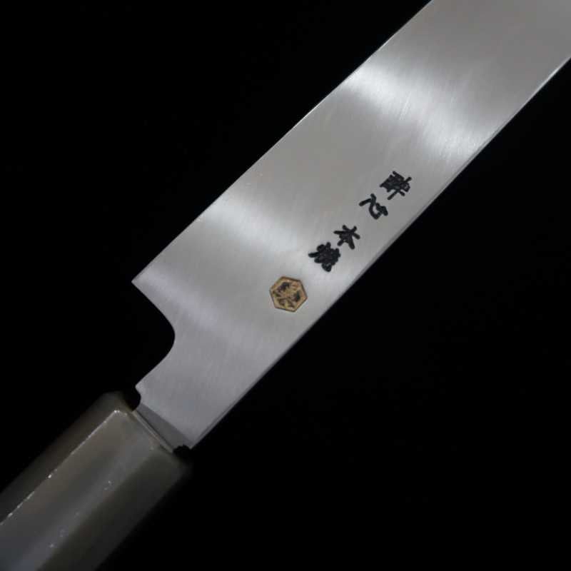 Sakimaru takohiki SUISIN Ikeda Yoshikazu, shirogami forjado a mano, mango octogonal de ébano (300 mm)