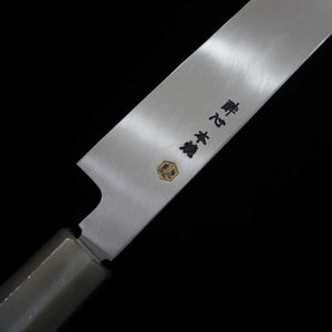 Sakimaru takohiki SUISIN Ikeda Yoshikazu, shirogami forjado a mano, mango octogonal de ébano (300 mm)