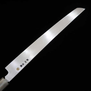 Sakimaru takohiki SUISIN Ikeda Yoshikazu, shirogami forjado a mano, mango octogonal de ébano (300 mm)