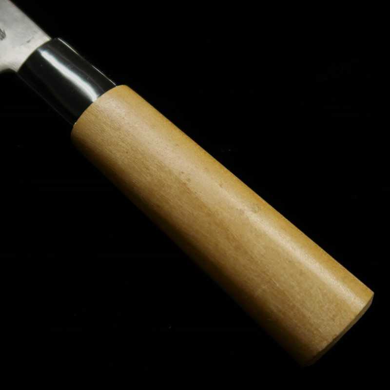 Leather Knife MIWA Shirogami No. 1 Kurouchi , Left-Handed (42mm)